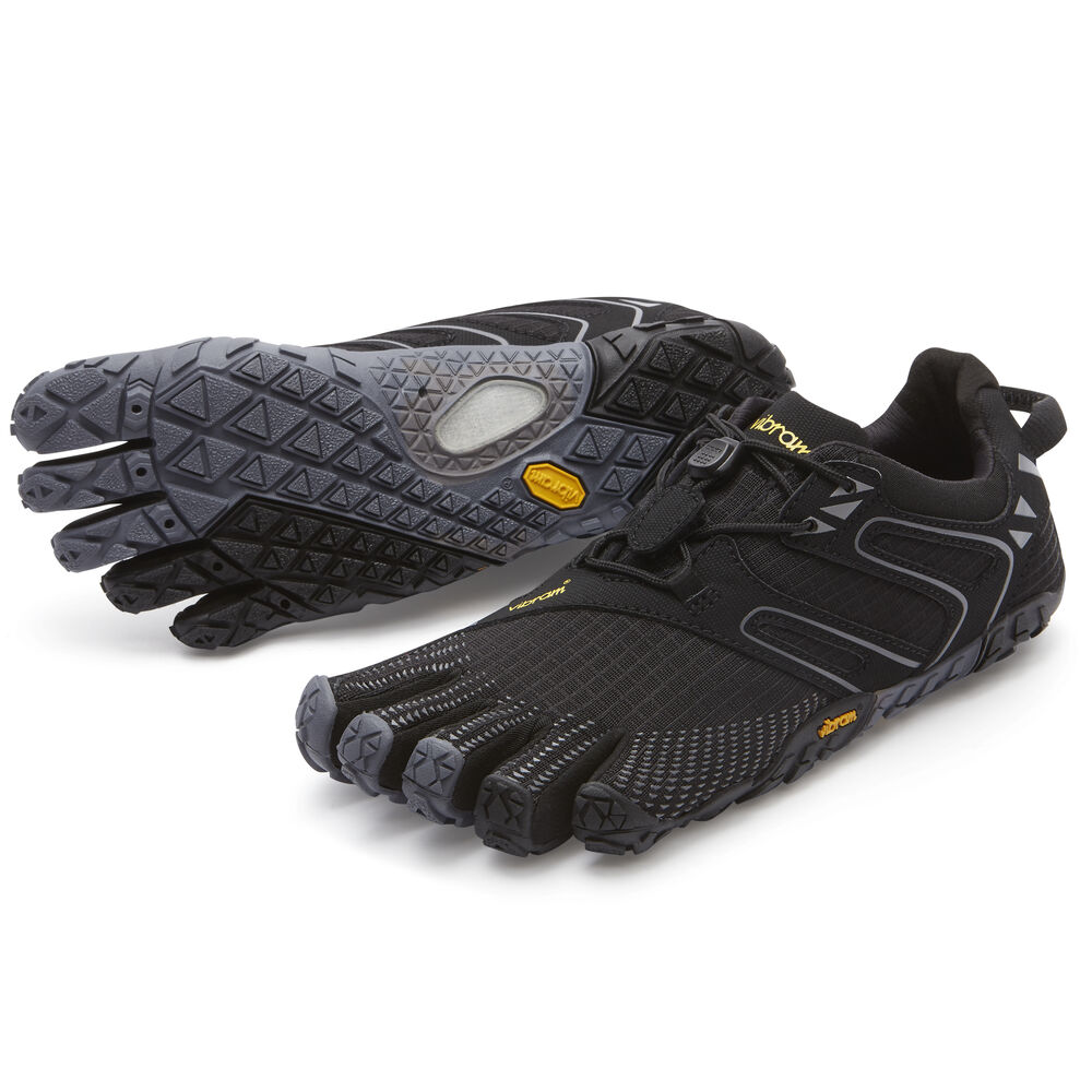 Vibram Fivefingers V-Trail Bayan Koşu Ayakkabısı Siyah/Gri,XB8079134